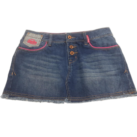 SUPERDRY jeansowa SPÓDNICZKA mini MODNA z haf | Lapciucha.pl