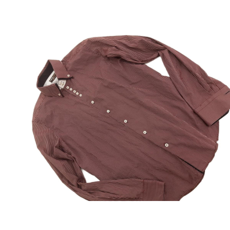 CAMICIA CAFE elegancka KOSZULA slim PASKI baw | Lapciucha.pl