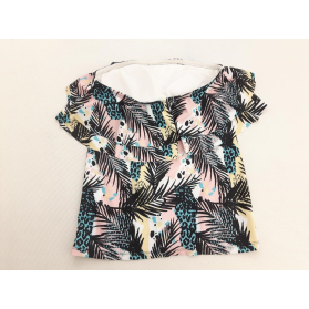 TOM & ROSE stylowy TOP KĄPIELOWY tankini LIŚC | Lapciucha.pl
