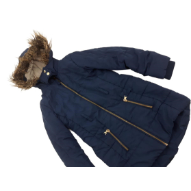 M&S pikowana KURTKA PŁASZCZYK zimowa NAVY z k | Lapciucha.pl
