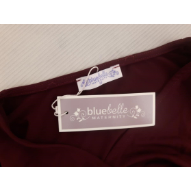 BLUEBELLE ciążowa SUKIENKA burgundowa MIDI oł | Lapciucha.pl
