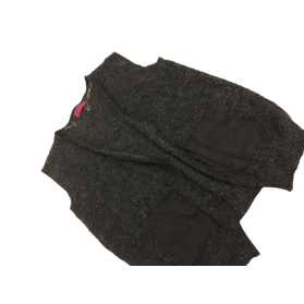 BOOHOO oversizowy SWETER KAMIZELKA z a'la skó | Lapciucha.pl