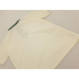 Stylowa KOSZULKA POLO kremowa VINTAGE retro M | Lapciucha.pl