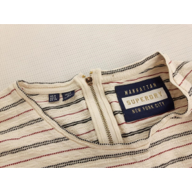 SUPERDRY dzianinowa SUKIENKA mini PASKI krótk | Lapciucha.pl