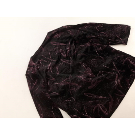 BONMARCHE welurowa BLUZKA z brokatem VINTAGE | Lapciucha.pl