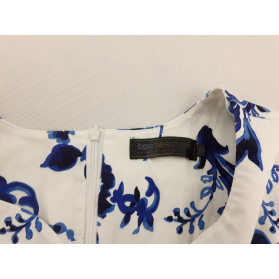 BONPRIX elegancka SUKIENKA midi KWIATY prosta | Lapciucha.pl