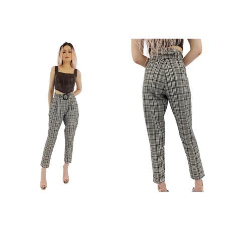 select eleganckie spodnie cygaretki wysoki st | Lapciucha.pl