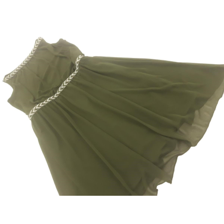 BODY FLIRT modna SUKIENKA siateczkowa KHAKI r | Lapciucha.pl