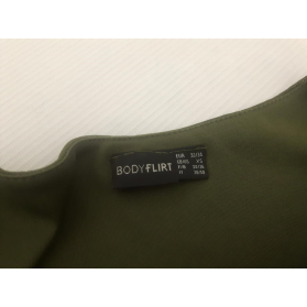 BODY FLIRT modna SUKIENKA siateczkowa KHAKI r | Lapciucha.pl