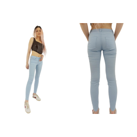 denim co jeansowe spodnie rurki wygodne blue | Lapciucha.pl