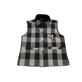 Elegancka KAMIZELKA w kratkę JAPAN STYLE _ 80 | Lapciucha.pl