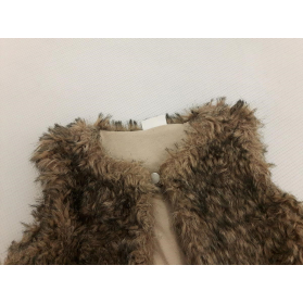 F&F ciepła KAMIZELKA futrzana MODNA _ 80cm | Lapciucha.pl