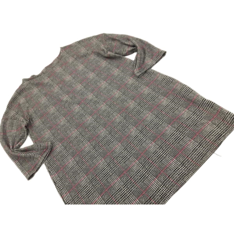 F&F dzianinowa BLUZKA wygodna KRATKA oversize | Lapciucha.pl