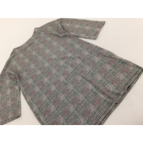 F&F dzianinowa BLUZKA wygodna KRATKA oversize | Lapciucha.pl