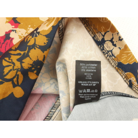 F&F elegancka SUKIENKA midi KWIATY kolorowa M | Lapciucha.pl