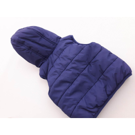 F&F puchowa KAMIZELKA z kapturem NAVY _ 62cm | Lapciucha.pl