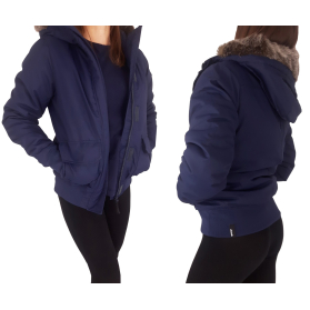 BENCH zimowa KURTKA BOMBERKA z futerkiem PUCH | Lapciucha.pl