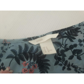 H&M ciążowa SUKIENKA TUNIKA niebieska KWIATY | Lapciucha.pl