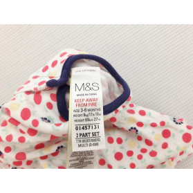 M&S bawełniane RAMPERSY we wzory RETRO _ 69cm | Lapciucha.pl
