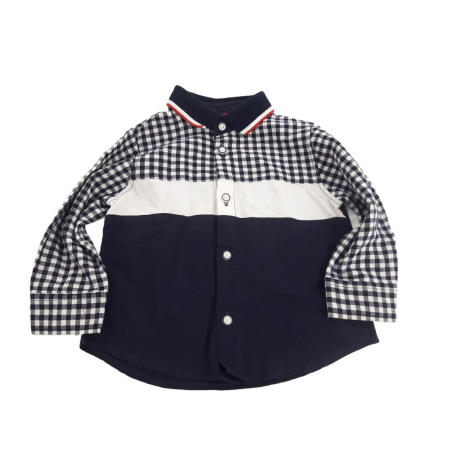 MATALAN bawełniana KOSZULA w kratkę _ 74cm | Lapciucha.pl