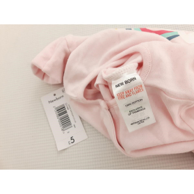 MATALAN bawełniany PAJACYK różowy Z RĘKAWICZK | Lapciucha.pl