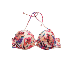 H&M stylowy STANIK KĄPIELOWY push up KWIATY _ | Lapciucha.pl