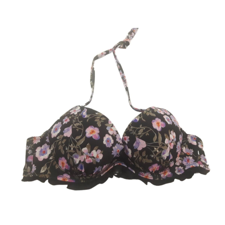 H&M stylowy STANIK KĄPIELOWY push-up KWIATY n | Lapciucha.pl