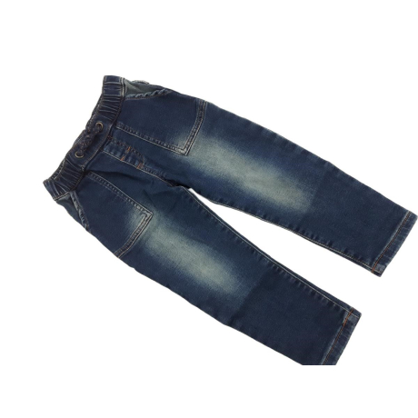 MATALAN granatowe SPODNIE JOGGERY a'la jeans | Lapciucha.pl