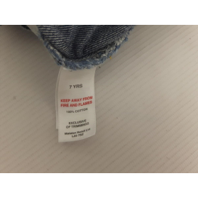 MATALAN jeansowa SPÓDNICZKA z dziurami MODNA | Lapciucha.pl