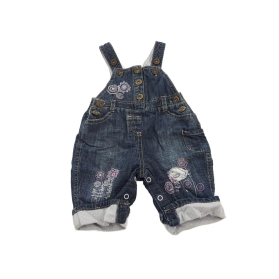 MATALAN jeansowe SPODNIE OGRODNICZKI hafty _ | Lapciucha.pl