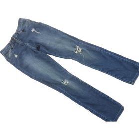MATALAN jeansowe SPODNIE RURKI dziury _ 146cm | Lapciucha.pl