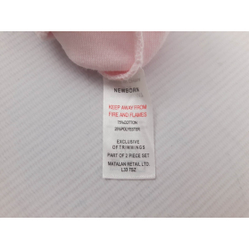 MATALAN różowe RAMPERSY frotte KOŁNIERZ _ 52c | Lapciucha.pl
