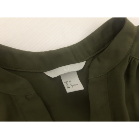 H&M zwiewna SUKIENKA na lato KHAKI rozkloszow | Lapciucha.pl