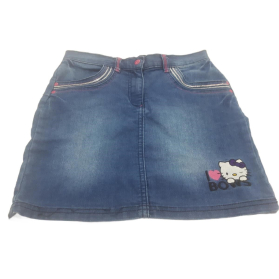 HELLO KITTY jeansowa SPÓDNICZKA z haftami HEL | Lapciucha.pl