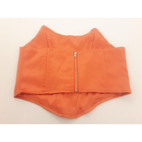 I SAW IT FIRST satynowa BLUZKA CROP TOP gorse | Lapciucha.pl