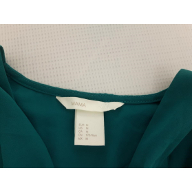 H&M ciążowa SUKIENKA turkusowa MIDI wygodna _ | Lapciucha.pl