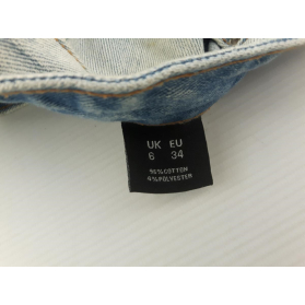 MOMOKROM jeansowe SPODNIE MOM JEANS z dziuram | Lapciucha.pl