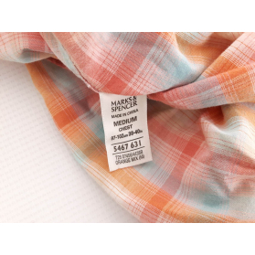 M&S bawełniana KOSZULA casual KRATKA _ M | Lapciucha.pl