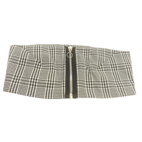 THE RAGGED PRIEST modna BLUZKA CROP TOP z zip | Lapciucha.pl