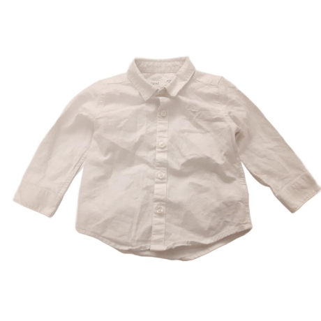 NEXT elegancka KOSZULA z długim rękawem ECRU | Lapciucha.pl