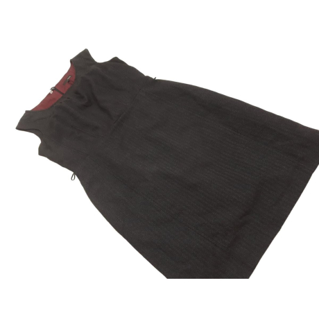 NEXT elegancka SUKIENKA grafitowa MIDI prosta | Lapciucha.pl