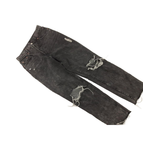 H&M jeansowe SPODNIE MOM JEANSY z dziurami MO | Lapciucha.pl