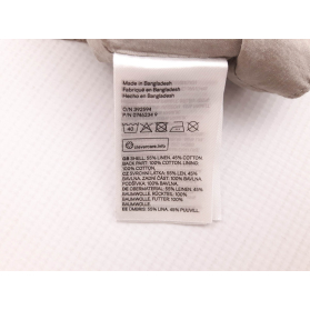 H&M lniana KAMIZELKA elegancka MELANŻ _ 74cm | Lapciucha.pl