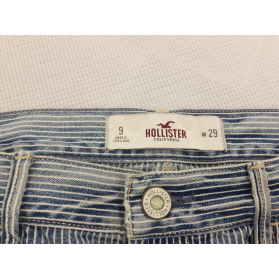 HOLLISTER jeansowa SPÓDNICZKA z dziurami PASK | Lapciucha.pl