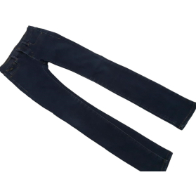Jeansowe SPODNIE RURKI wygodne NAVY elastyczn | Lapciucha.pl