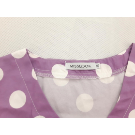 MISSLOOK stylowa SUKIENKA w groszki RETRO fio | Lapciucha.pl