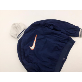 NIKE granatowa KURTKA WIATRÓWKA z haftami _ 1 | Lapciucha.pl