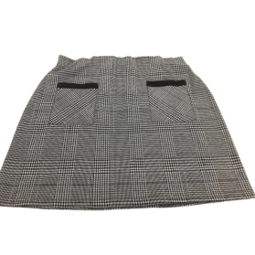 PAPAYA dzianinowa SPÓDNICZKA wygodna KRATKA p | Lapciucha.pl