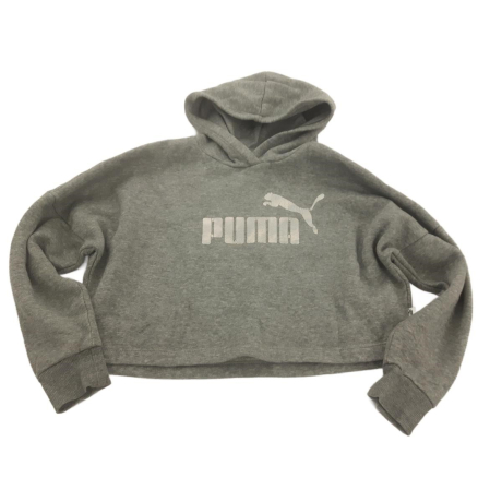 PUMA szara BLUZA oversizowa Z PRINTEM w melan | Lapciucha.pl