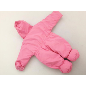 Różowy KOMBINEZON zimowy VINTAGE retro HAFTY | Lapciucha.pl